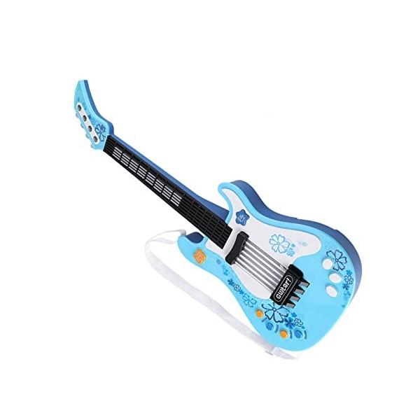 SPYMINNPOO Jouet de Guitare pour Enfants, Jouet de Guitare Basse Multifonctionnel pour Enfants Jouet Dinstrument de Musique 