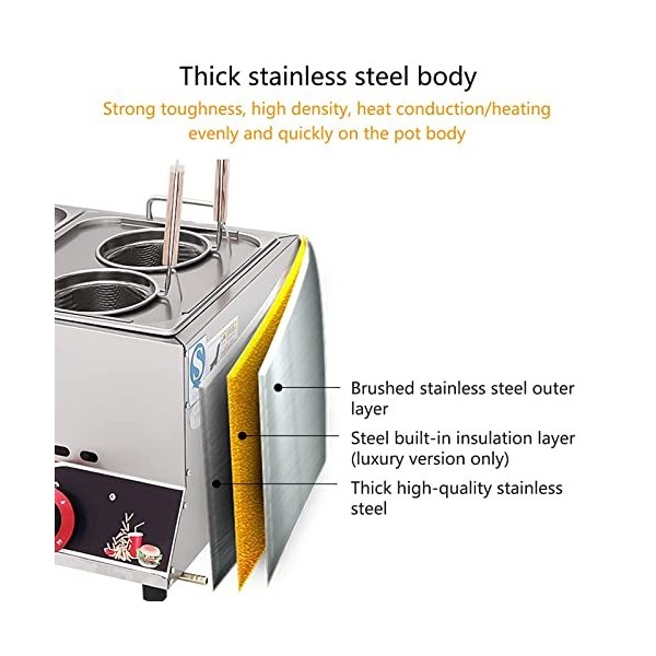 Fryer à gaz Professionnel, réservoir de friteries à gaz 6L / 12L Size : Single Cylinder 