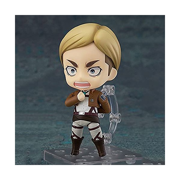 La poupée modèle Erwin Smith Yamato version Q, une figure masculine de la bande dessinée "LAttaque des Titans", posture debo