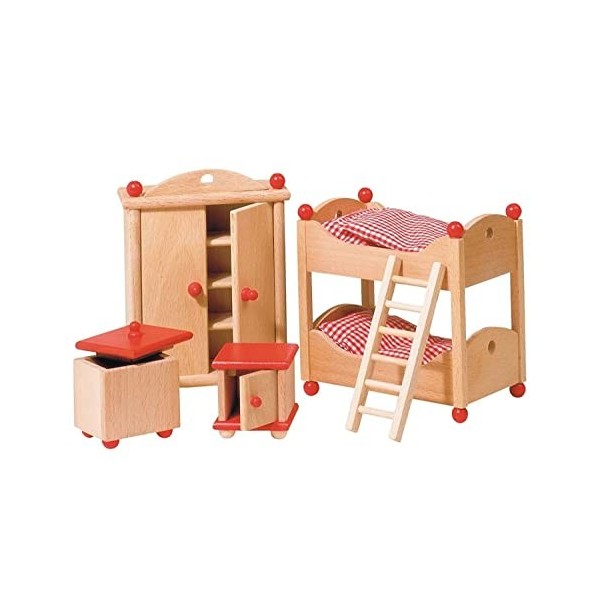 Goki - 51953 - Mobilier de Poupée - Meuble pour Poupée - Chambre des Enfants