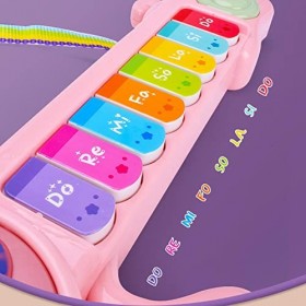 sdfsa Guitare Jouet pour Enfants Jouet Musical pour Guitare électronique Lumière et Son pour Enfants Instruments éducatifs Jo