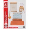 Hape - Chambre Parentale pour Maison de Poupée en Bois - Accessoires Chambre des Parents de Maison de Poupée - Enfant 3 ans e