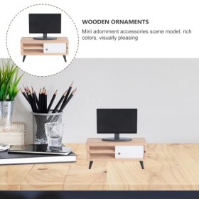 Toyvian 1/12 Escalier Maison De Poupées Miniature Tv Maison De Poupées Salon Télévision Mini Tv Mini Mobile Tv Meubles De Mai