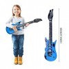 VIKSAUN 6 Pièces Guitare Gonflable, Instrument Gonflable, Guitare à air Rockstar, Instruments de Musique Accessoires Gonflabl