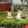 Molinter Lot de 2 mini décorations de jardin Princesse Mononoke - Décoration de jardin - Pour meubles de maison de poupée