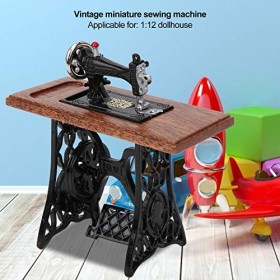 Échelles 1:12 Machine à Coudre Vintage Machine à Coudre Mini Accessoires de Meubles de Maison de poupée, pour la Maison