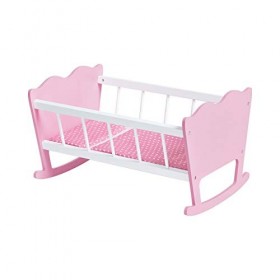 Pinolino Berceau pour poupée"Jasmin" complet, 4 pièces, beau jouet de poupée, rose