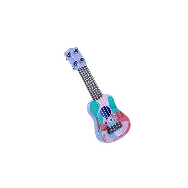 osiuujkw Jouet de Guitare ukulélé coloré avec 4 Cordes réglables Ap