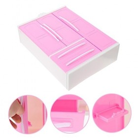 Toyvian 1 Ensemble Trois Côtés Armoire De Rangement Poupée Habiller Placard Habiller Armoire pour Petites Filles Mini Meubles