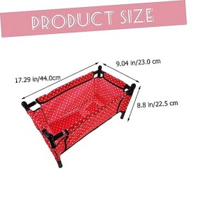 ibasenice 1 Jeu Berceau Berceau Accessoires De Meubles De Maison De Poupée Lit Berceau De Poupée Accessoires De Maison De Pou