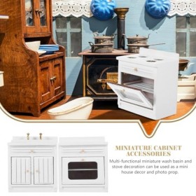 Toyvian 1 Jeu Mini-Accessoires De Cuisine Meubles De Cuisine pour Maison De Jouet De Meubles De Poupée Cuisinière De Cuisine 