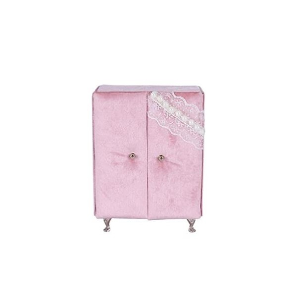 Boîte de rangement en velours pour bijoux, canapé, armoire, commode, vitrine, mini meubles, décoration de bureau