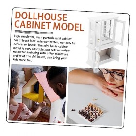 Abaodam Bois Décor Bois Garniture Enfant Meubles Enfants Meubles Armoires De Cuisine Décor Maison De Poupée Mini Cabinet Mini