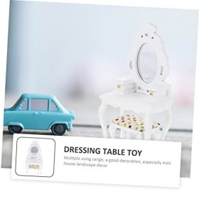 Totority 1 Ensemble Mini Commode Table en Bois Miniature 18 Meubles De Poupée Jouets pour Enfants Poupées Maison Accessoires 