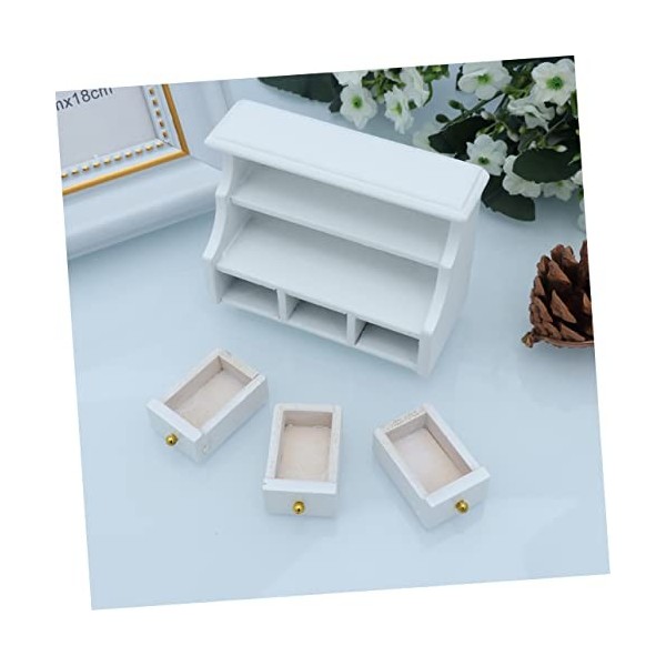 Toyvian Meubles De Maison De Poupée 3 Pièces Accessoires De Maison De Jeu pour Enfants Meubles De Poche Mini Bambou