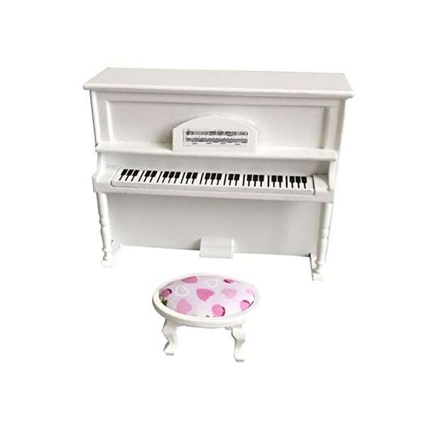 DRESSOOS Mini Figurine De Piano Meubles Miniatures pour Maison De Poupée Mini Jouet Modèle De Maison Modèle De Piano Miniatur