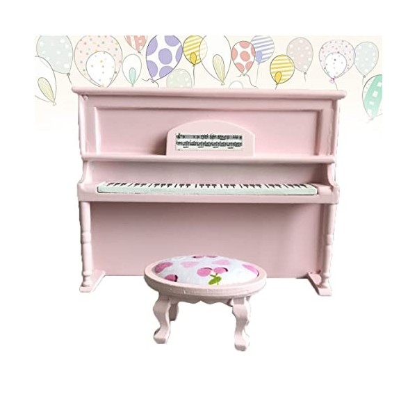 DRESSOOS Mini Figurine De Piano Meubles Miniatures pour Maison De Poupée Mini Jouet Modèle De Maison Modèle De Piano Miniatur