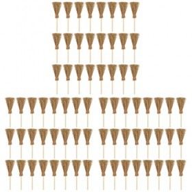 Artibetter 72 Pièces Mini Balai Maison de Poupée Balai Miniature Mini Balai Maison de Poupée Meubles Prop Micro Paysage Balai