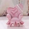KieTeiiK Mini boîte à bijoux en velours rose en forme de meuble pour boucles doreilles, collier, accessoires pour maison de 