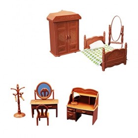 perfk 1/6 échelle Maison de poupée Chambre Enfants Semblant Jouets Bricolage modèle de Meubles pour Les Cadeaux de Vacances, 