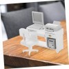 VALICLUD 1 Jeu Accessoires De Scène De Bureau Modèle De Mini-imprimante Meubles De Maison De Poupée Vintage Mini Meuble pour 