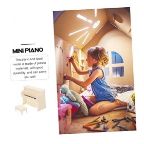 ERINGOGO 6 Ensembles Maison De Poupée Piano Piano À Queue 112 Miniature 112 Maison De Poupée Fée Piano Piano Miniature Petit 