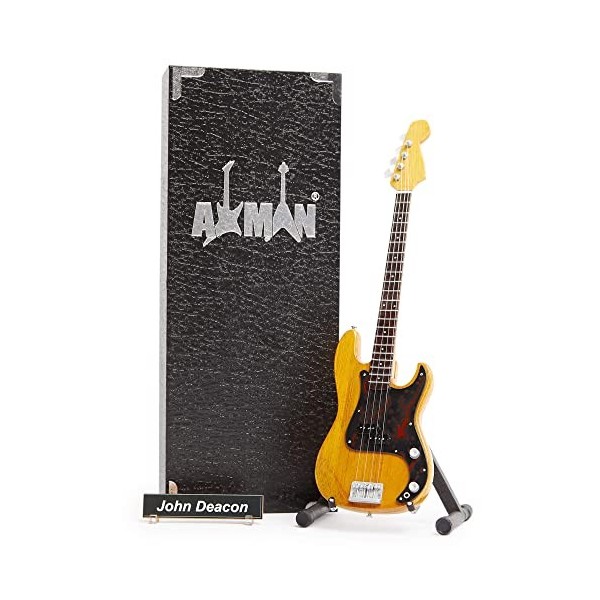 John Deacon Queen : réplique de guitare miniature – Cadeaux musicaux – Échelle 1/4 ornementale faite à la main