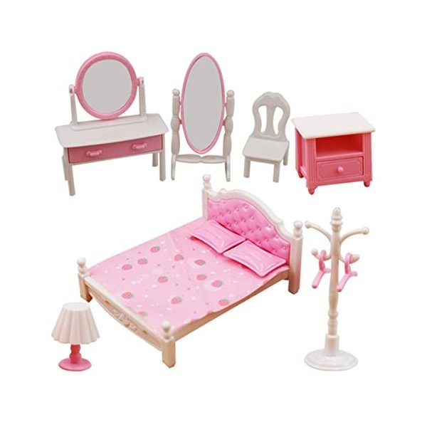 ibasenice 2 Ensembles Commode Modèle Mini Maison Meubles Modèle Bois Maison De Poupée Meubles Maison De Poupée DIY Kit Maison