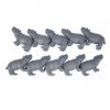 Miniblings 10x Hippopotame Figurine Animal en Caoutchouc de Hippopotamus Africaine Hippo