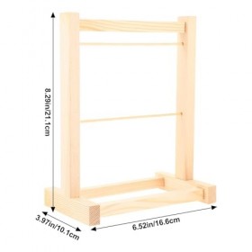 ibasenice Porte-Vêtements De Poupée En Bois Mini Porte-Vêtements De Poupée Poupées Miniatures Porte-Vêtements Accessoires De 