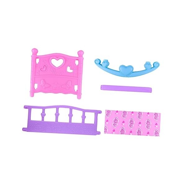 Vaguelly 1Pc Poupée Lit À Bascule Meubles pour Enfants Simulation Jouet Bébé Berceau Jouets Enfants Jouets Éducatifs Maison D