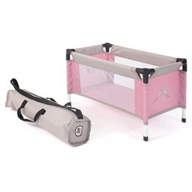 Bayer Chic 2000-Lit de Voyage pour poupée, 652 36, Ours Rose
