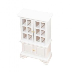 ibasenice Miniature Meubles Armoires Lit Chambre Décor Décoration pour Chambre Maison De Poupée Décoration Meubles Modèle Cab