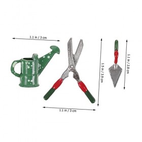 ibasenice 4 Ensembles DOutils De Maison De Poupée Maison De Poupée Pelle Miniature 1/12 Échelle Meubles De Maison De Poupée 