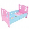 Pssopp Lit de poupée Jouet poupée literie Simulation lit de poupée Mini Princesse lit de poupée bébé Jouer Maison Jouets Acce