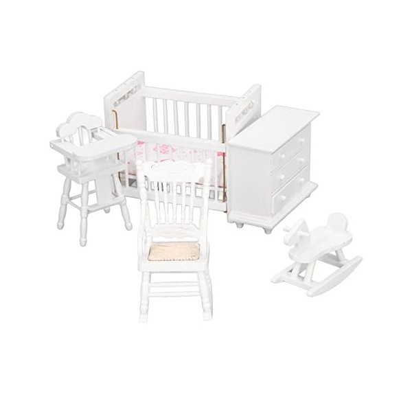 Toyvian 1 Jeu Table Et Chaises De Maison De Poupée Meuble