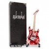 Eddie Van Halen Van Halen - Réplique de Guitare Miniature - Cadeaux de Musique - Ornement Fait à la Main