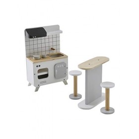 Vertbaudet Meubles de cuisine pour poupées de mode en bois Multicolore Taille unique