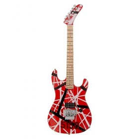 Eddie Van Halen Van Halen - Réplique de Guitare Miniature - Cadeaux de Musique - Ornement Fait à la Main