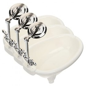 ibasenice 9 Pièces Poupée Poupée Jamais Mini Meuble pour Maison De Poupée Meubles De Poupée Blanche Plastique Baignoire Minia