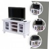 ibasenice 1 Ensemble De Meubles Simulés Mini Meuble Modèle Jouet Miniature Bois Meuble TV TV Modèle Décor Mini Meubles pour M