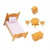 Toyvian 1 Ensemble Mini Meubles Mini Maison Chambre Miniature Poupée Lit Maison De Poupée Chambre Meubles Maison De Poupée Ki