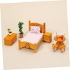 Toyvian 1 Ensemble Mini Meubles Mini Maison Chambre Miniature Poupée Lit Maison De Poupée Chambre Meubles Maison De Poupée Ki