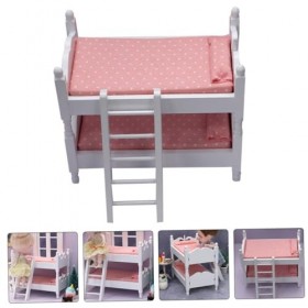 ibasenice Poupée Lit Superposé Accessoires De Maison De Poupée Lit Superposé De Maison De Poupée 1 12 Lit De Maison De Poupée