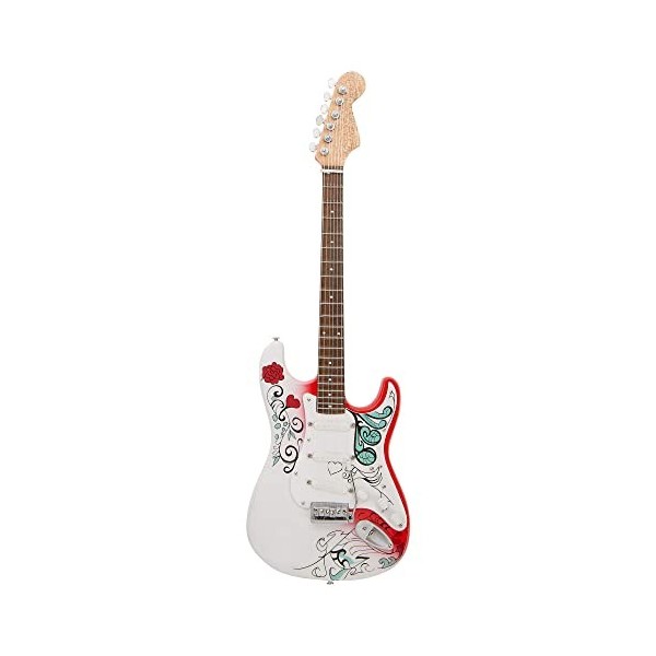 Jimi Hendrix Monterey – Réplique de Guitare Miniature - Cadeaux de Musique - Ornement Fait à la Main