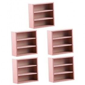 ifundom 5 Pièces Mini Armoire Décoration Cuisine Armoire en Bois Maison De Poupée Miniature Meubles en Bois Maison De Poupée 