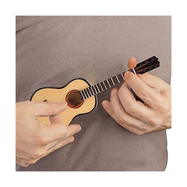 1:6 Échelle Modèle Guitare Jouet Simulation Minirature Instrument de Musique Décoration de Maison de poupée Accessoire Cadeau