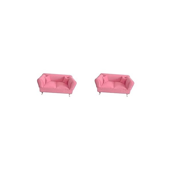 Lot de 2 étuis de rangement pour maison de poupée 1/6 pour canapé ou chambre à coucher pour accessoires Dol de 30,5 cm