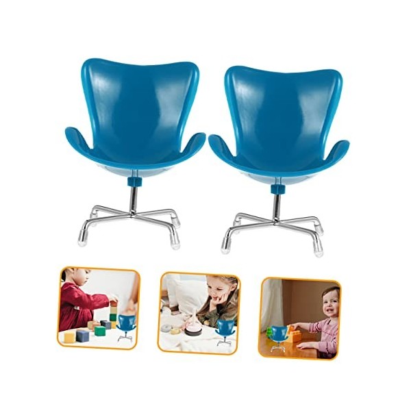 Toyvian 8 Pcs Oeuf Chaise Fauteuil Poupée Chaise 1 6 Échelle Poupée Meubles Maison De Poupée Bébé À Manger Chaise Maison De P