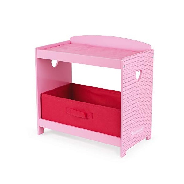 JANOD- Table à Langer Mademoiselle Bois , J06563, Rose